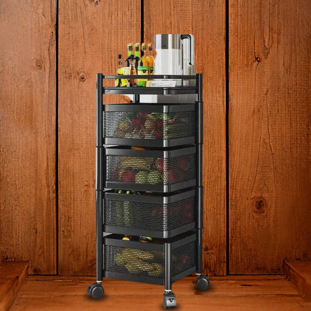 Tier Squared Design Rotating Fruit Vegetable Rack