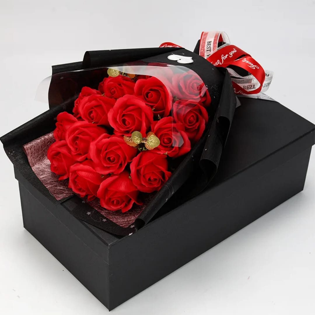 Artificial Flower Rose Bouquet Gift Box Valentine's Day Gift For Mother Girlfriend Birthday Gift Box
