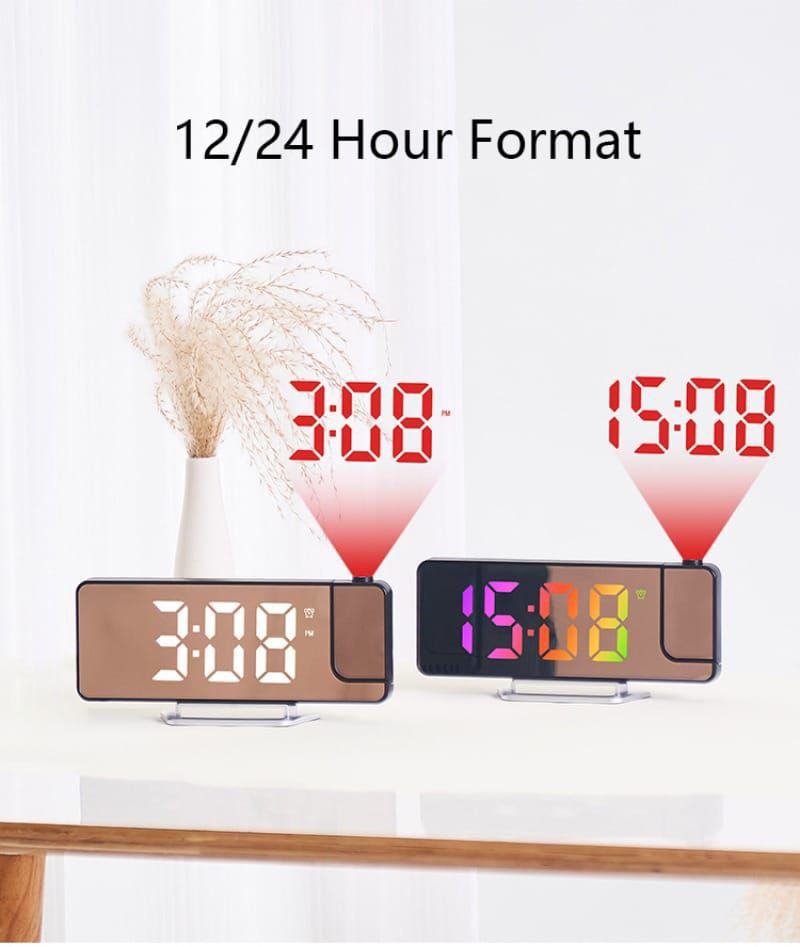 180% PROJECTION LED DIGITAL CLOCK WITH ALARM FOR TABLE