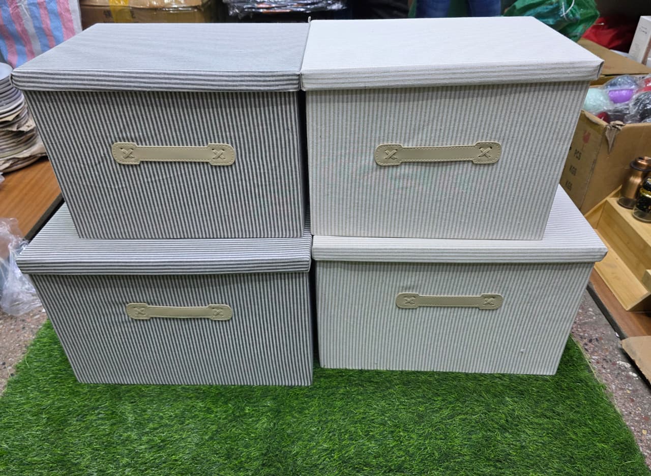 Mulit-purpose Business & Home Linen Foldable storage Box Organizer..