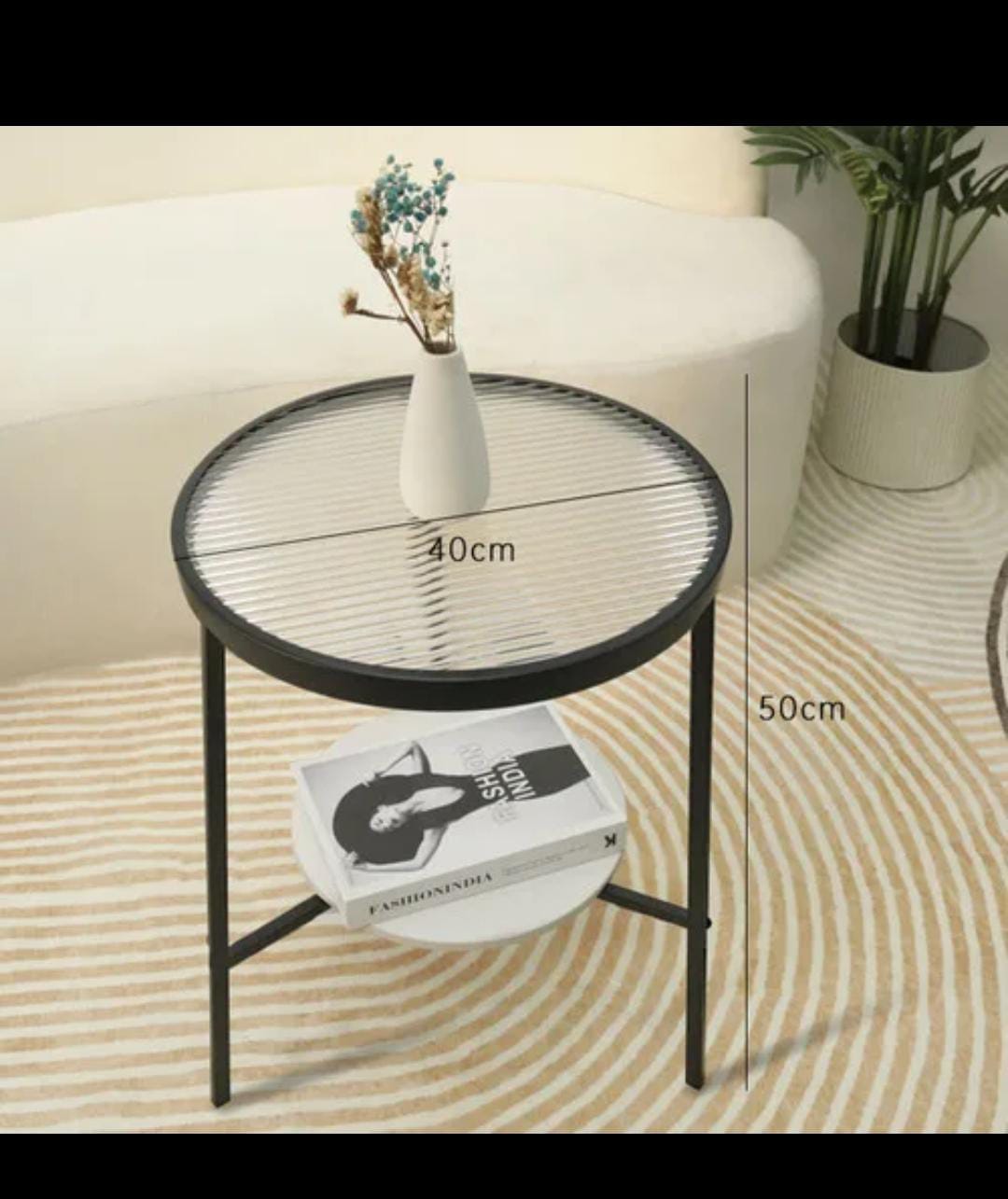 Stone Plate Side Table Living Room Simple Mobile Corner Table Sofa round Glass Mini Side Table Creative Small Coffee Table*l