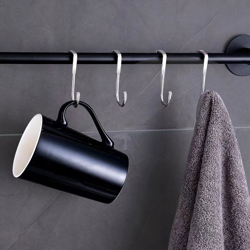 S shaped kitchen punch free hook