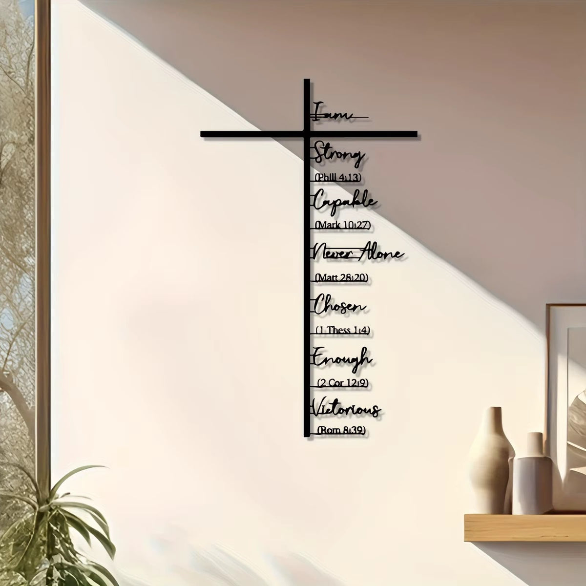 Metal Cross Biblical Scriptures Artistic Wall Decor|Christmas Gift