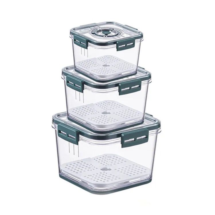 3pcs \ set Stackable Multipurpose Food Storage Containers Organizers
