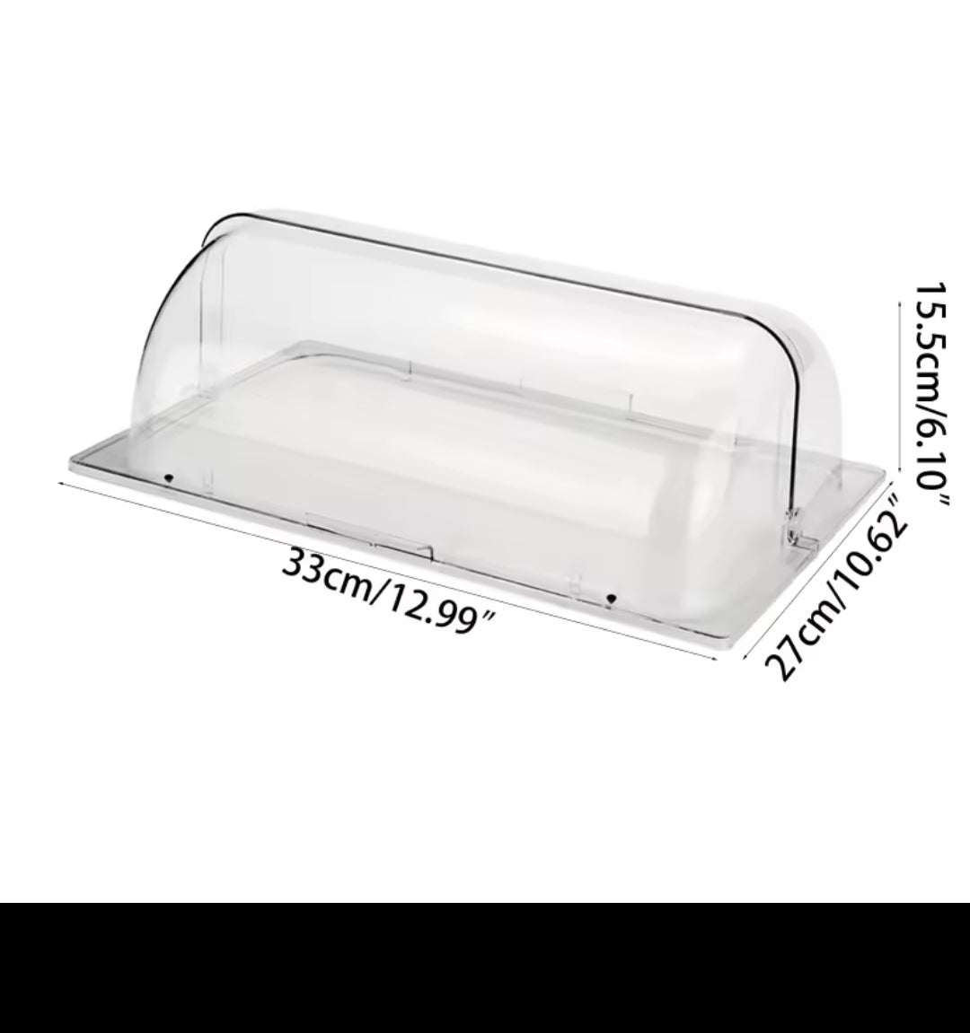 Heavy duty clear flip Dome food bakery food Cover