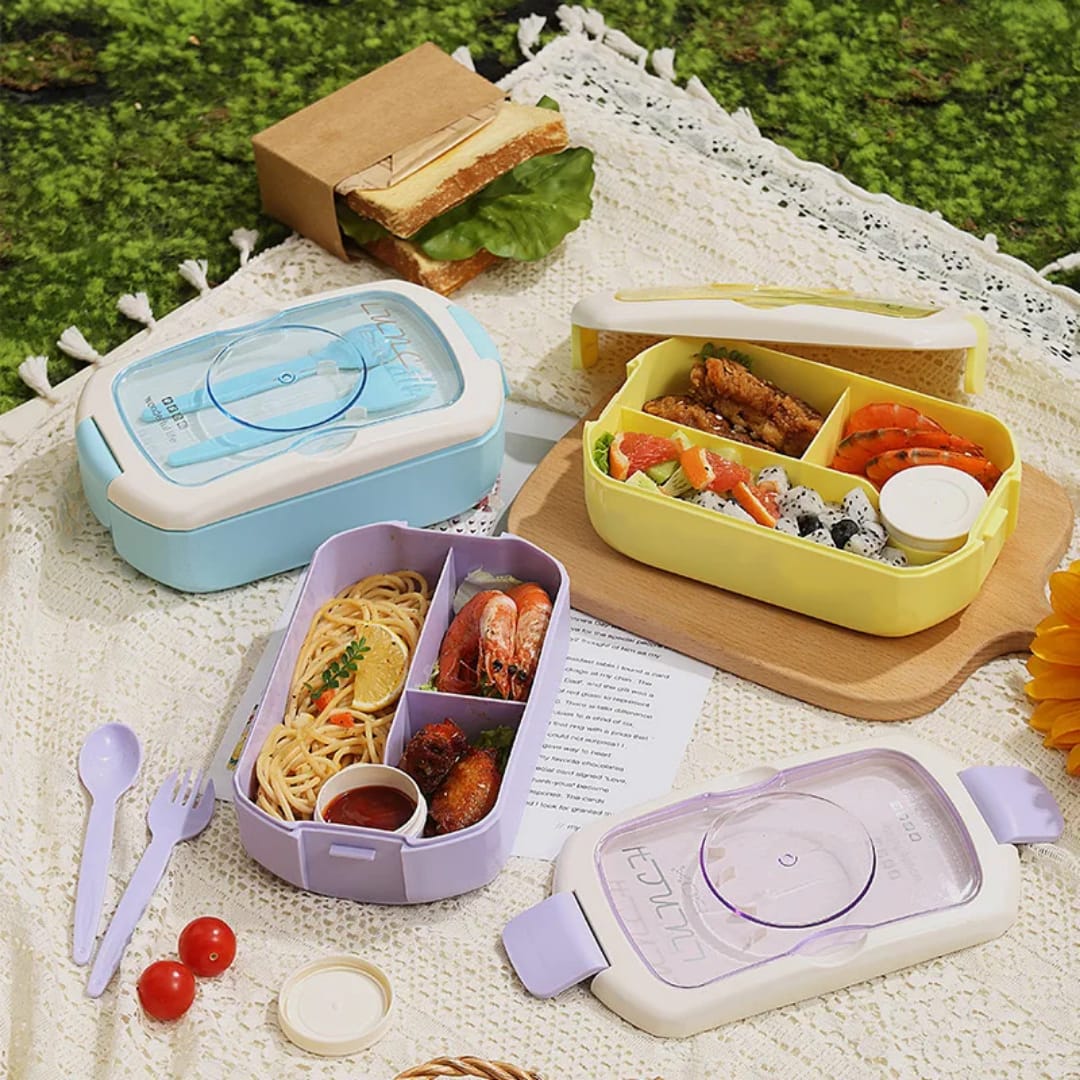 2 in 1 LUNCH BOX WITH BOTTLE