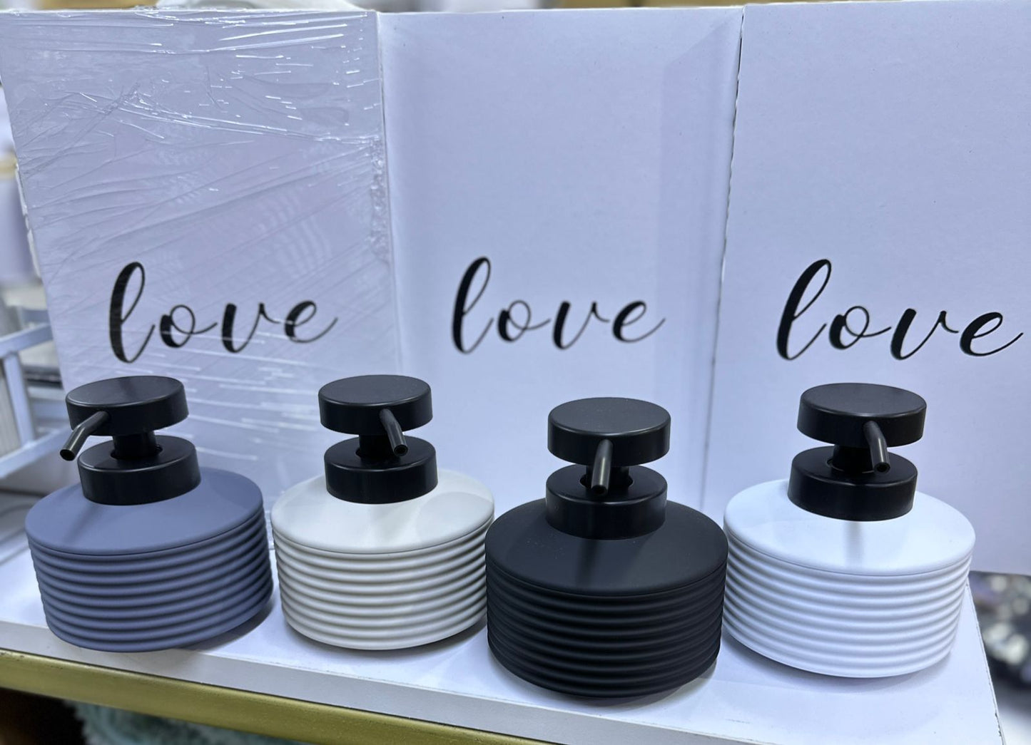 Boho acrylic luxury Lotion pump bottle for kitchen/ bathroom countertops / shower gel/ decorative soap dispenser