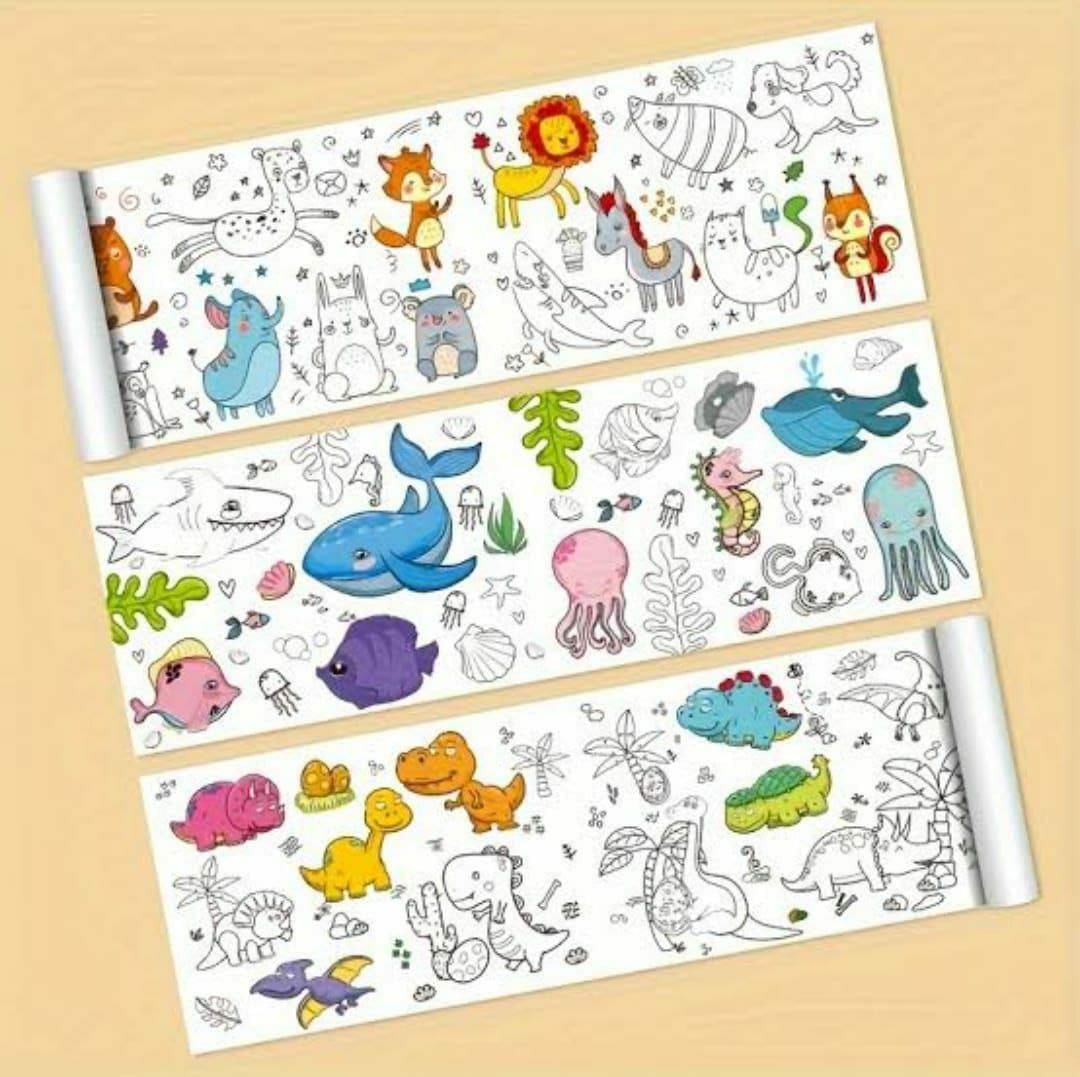 Kid's Drawing Roll Coloring Paper