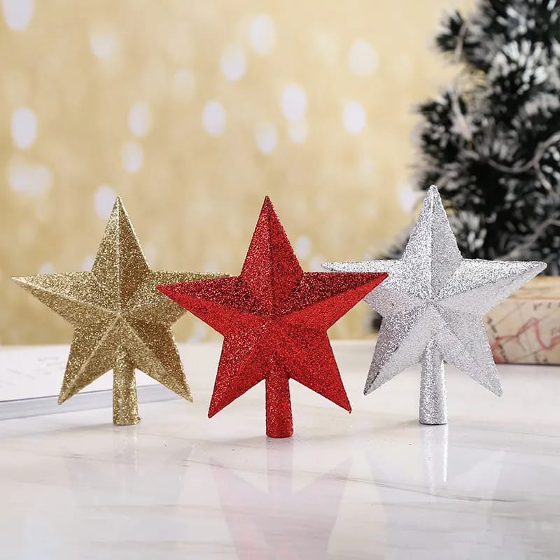 Christmas Tree Decorations Pentagram Star