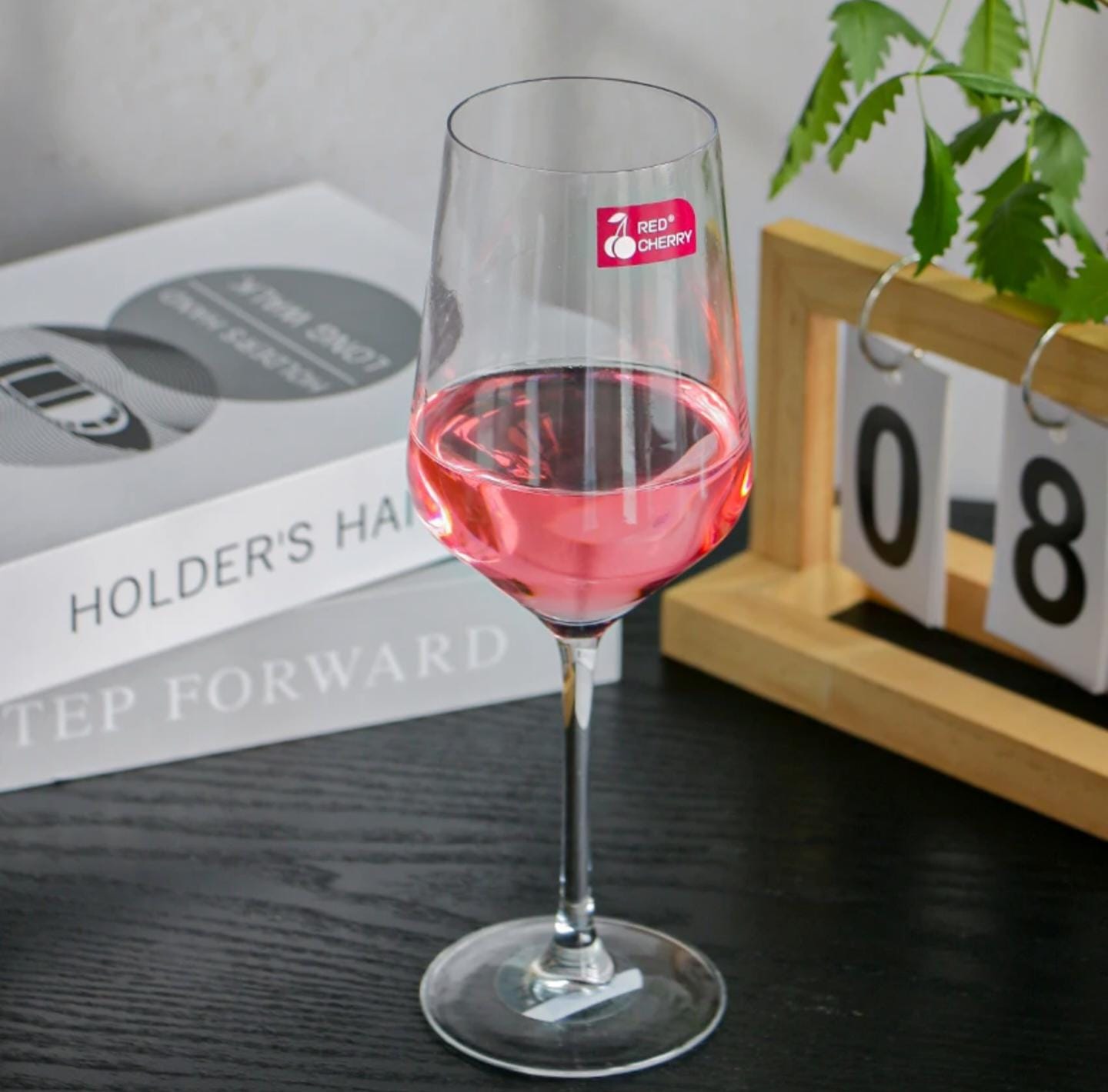 Crystal clear red wine glasses
