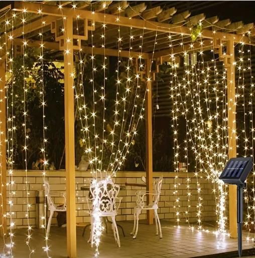 LED Curtain Fairy Christmas Lights with remote