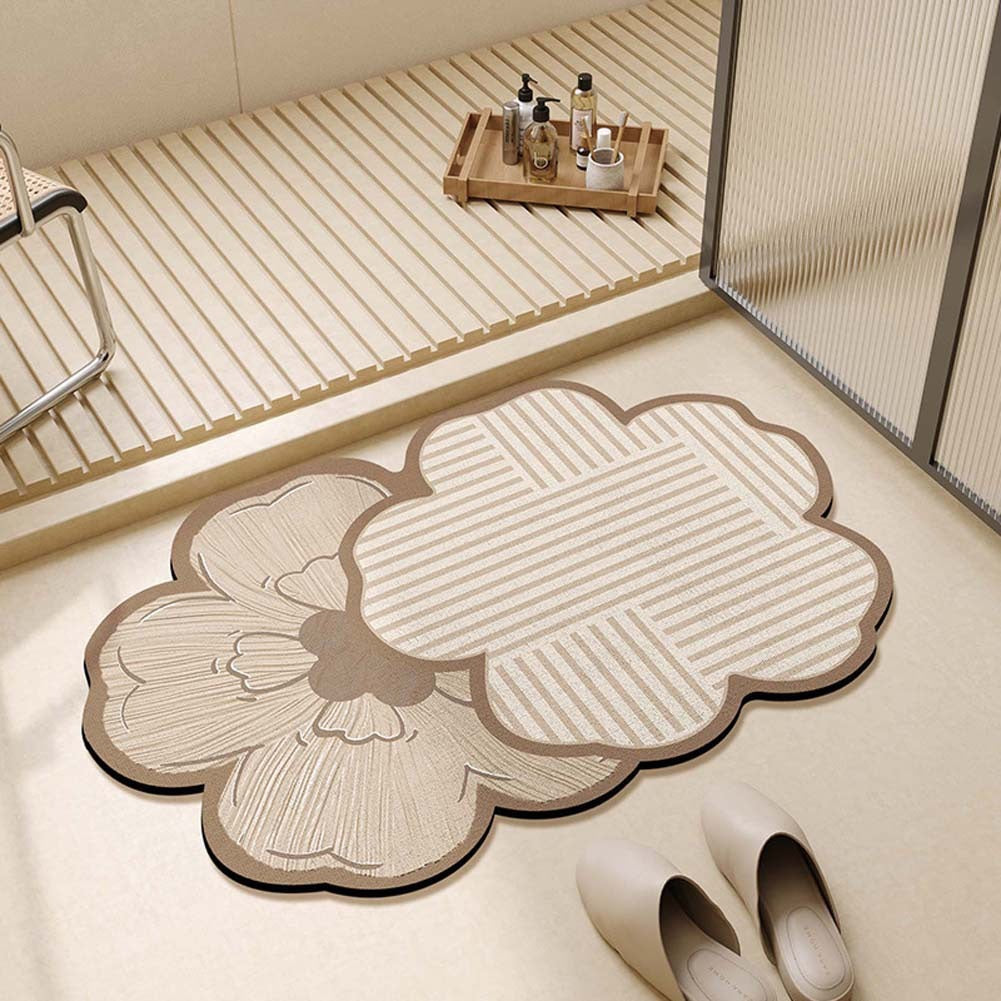 Bathroom absorbent diatom mud toilet floor mat