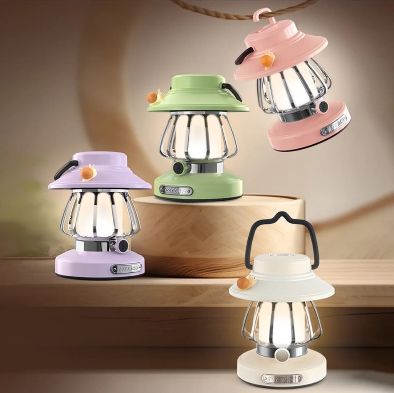Retron Usb Rechargeable LED 3 colour Night Lantern Lamp.