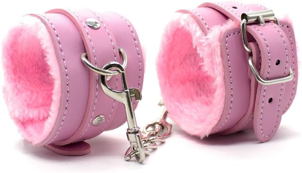 Sexy fluffy adult bondage cuffs