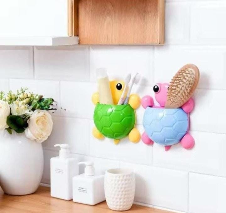 Cute cartoon turtle toothbrush holder