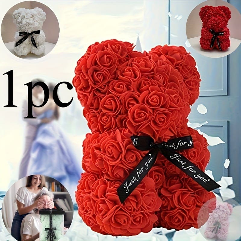 Artificial Flower Rose Bear, Universal for Festival Gift & Decoration