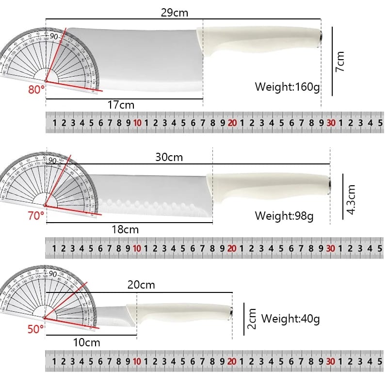 5pcs kitchen knife set