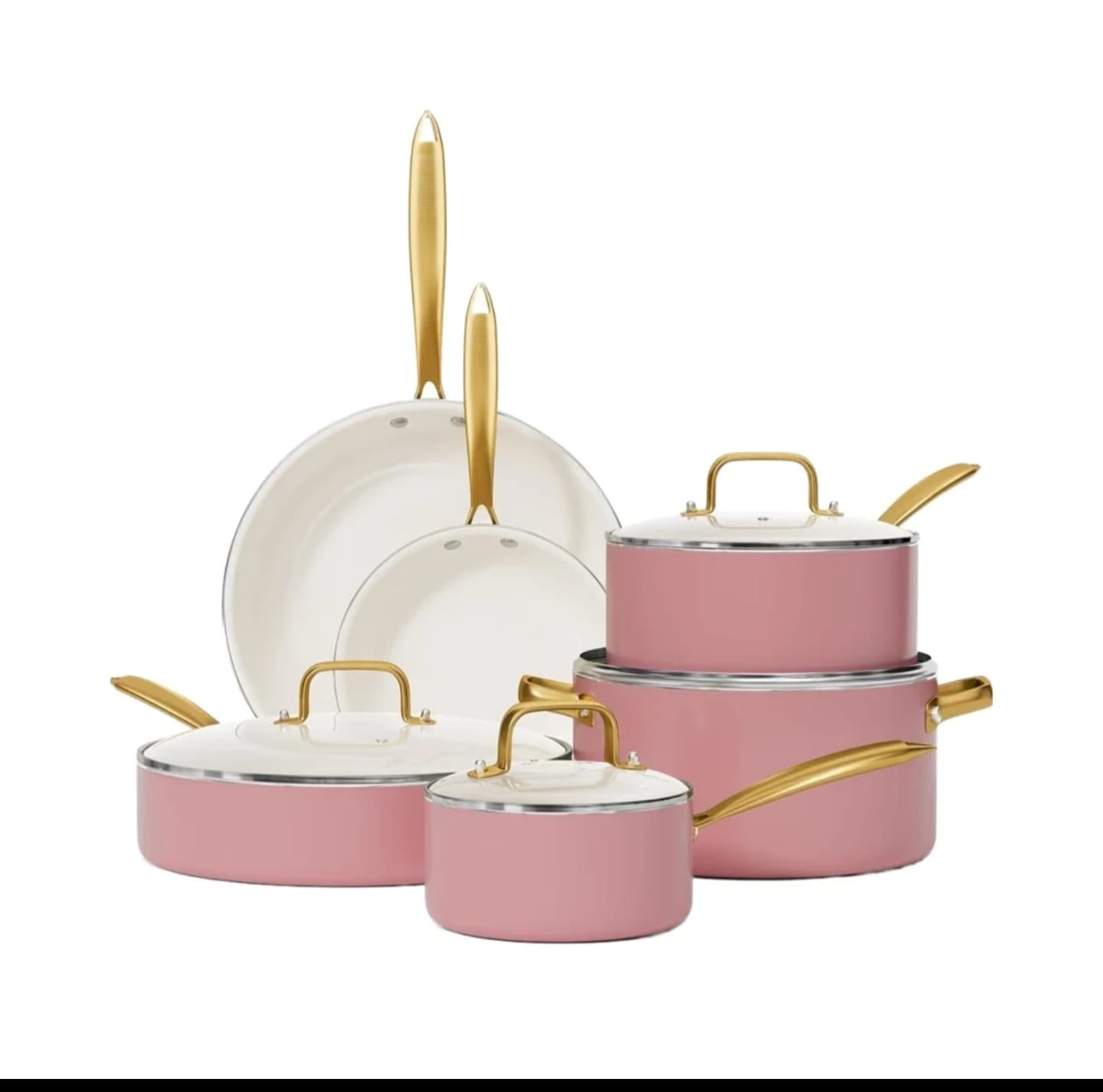 15pcs Premium Ceramic Cookware set