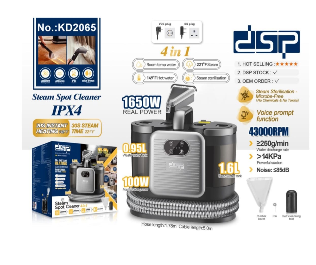 New Vaccum Spot cleaner; Instant Heat Instant clean