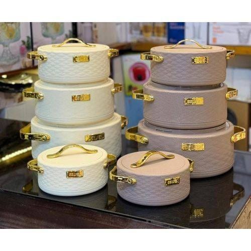 4pcs Leatherite Insulated Hotpot Set