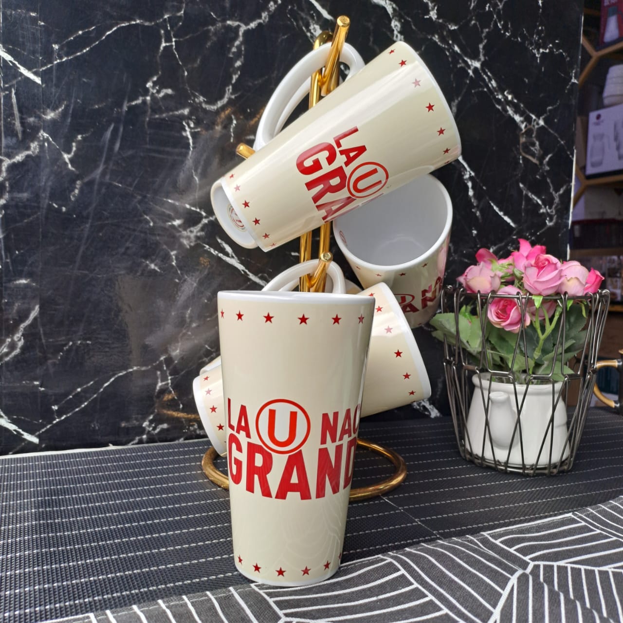 6PC TEA/COFFEE mugs 600ml