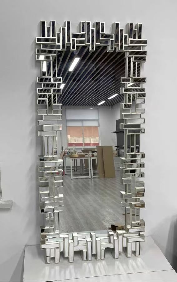 Luxury Structured Frame Decorative Mirror(Biggest )✨