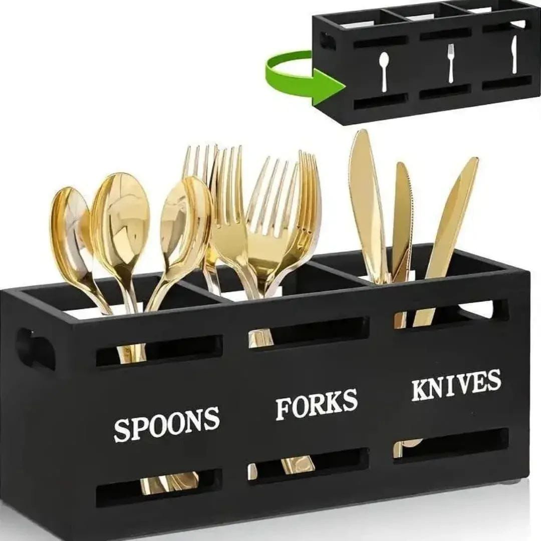 Wooden Cutlery Holder