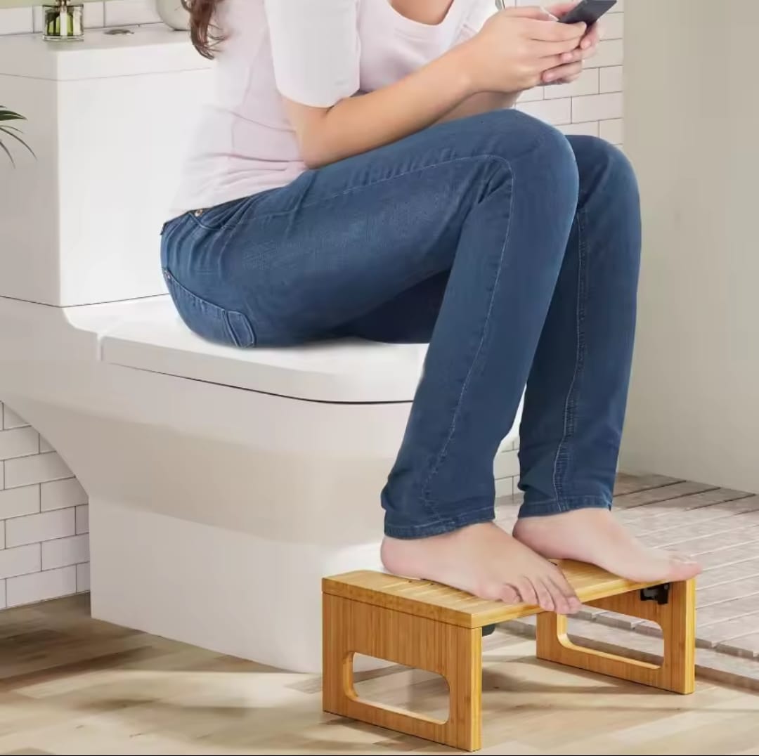 Foldable wooden toilet feet stool/office foot rest/stepped