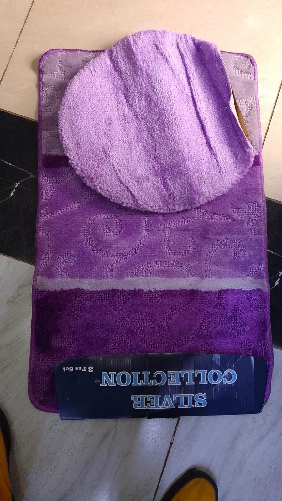 3pc Antislip bathroom mat sets