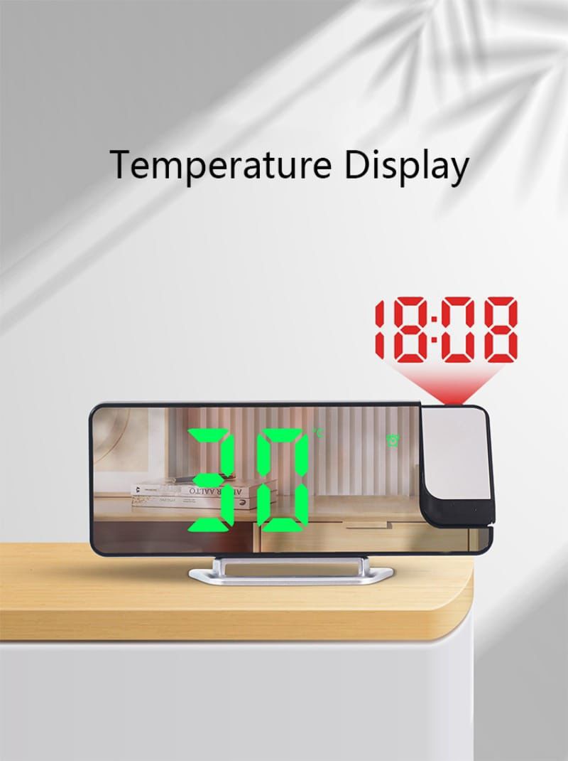 180% PROJECTION LED DIGITAL CLOCK WITH ALARM FOR TABLE