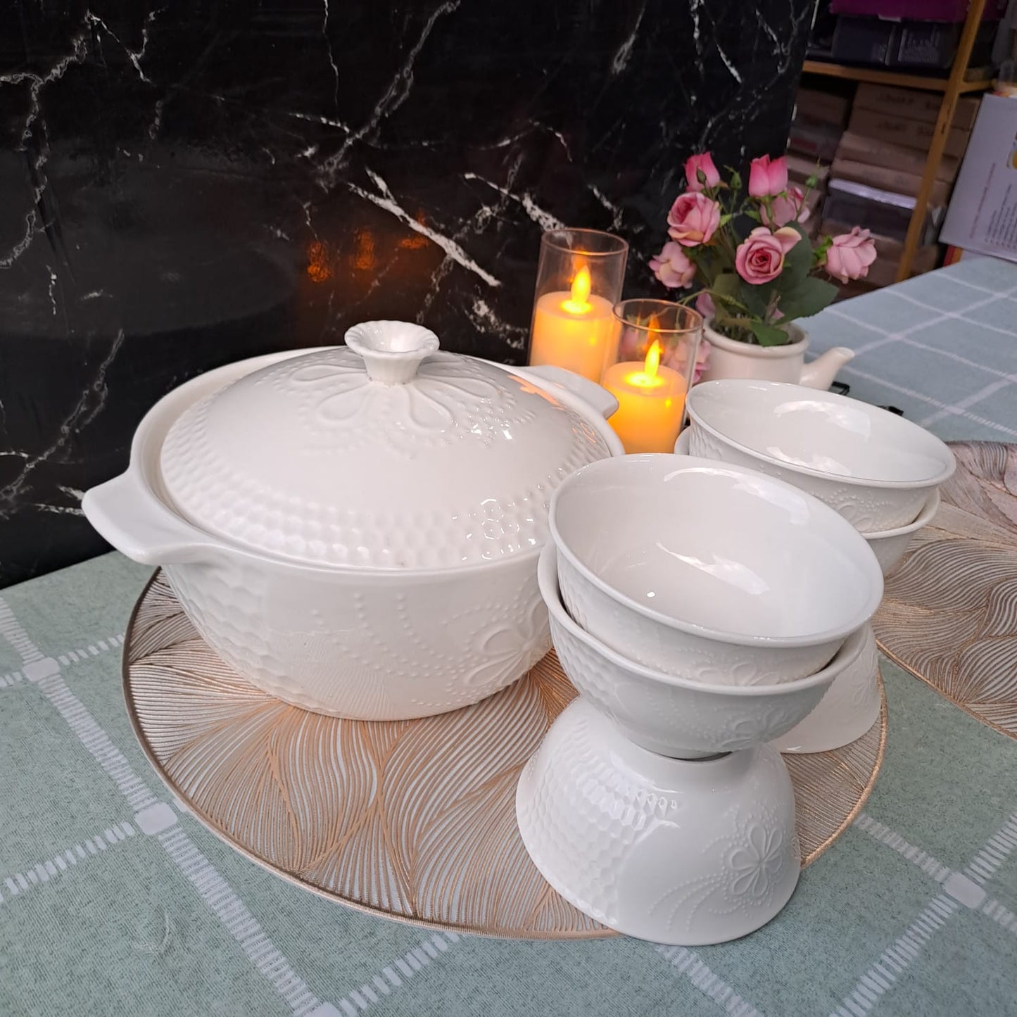 7pc serving soup set clearance serving casserole 3ltr