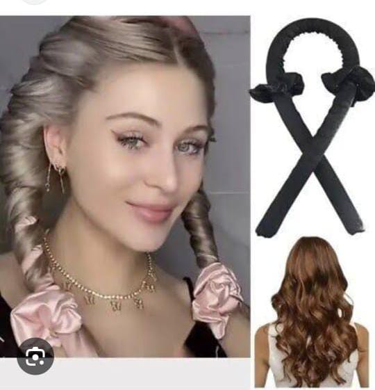 ✅Heatless curlers headband, comfortable silk hair curler for sleeping, curling set long short medium hair,heat curl rod with hairpin and scrunchies DIY hairstyles