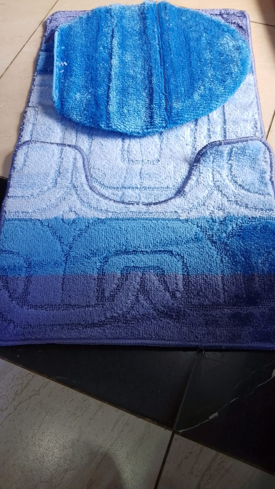 3pc Antislip bathroom mat sets