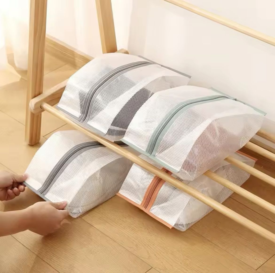 Mesh shoe bag 2pcs set