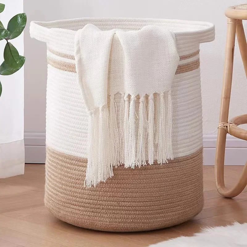 Woven multipurpose laundry basket