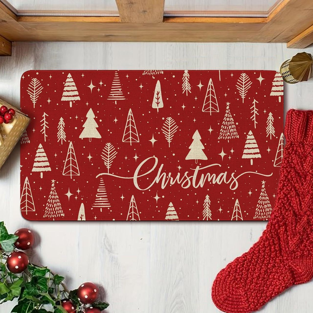 Anti- slip Entryway Christmas Mats