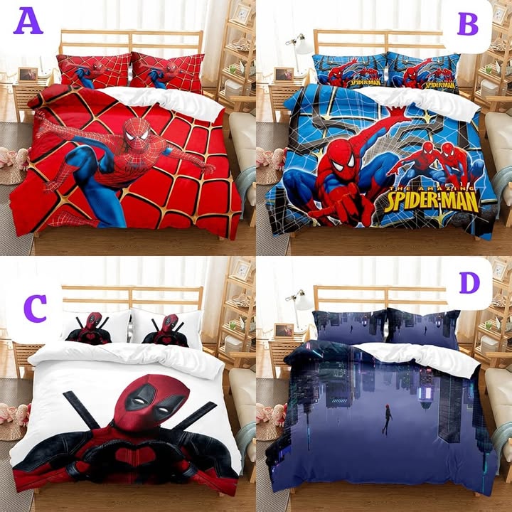 3 in 1 Cartoon Themed kids Duvet COVER Set.