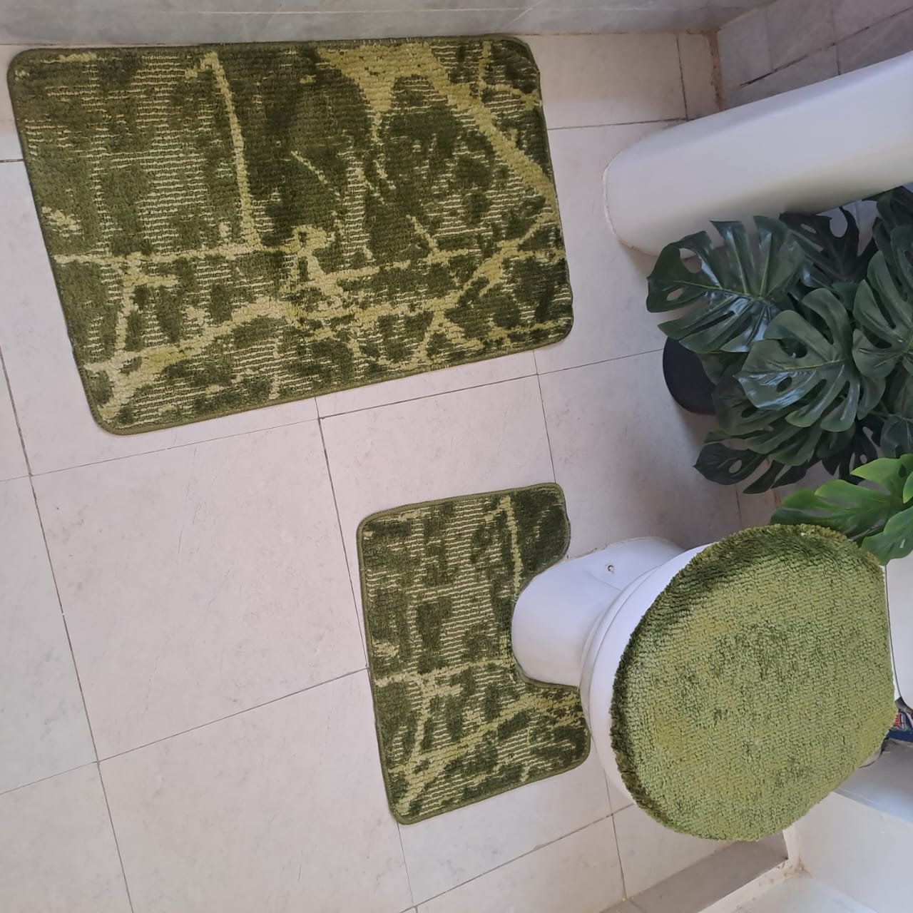 3pc Antislip bathroom mat sets