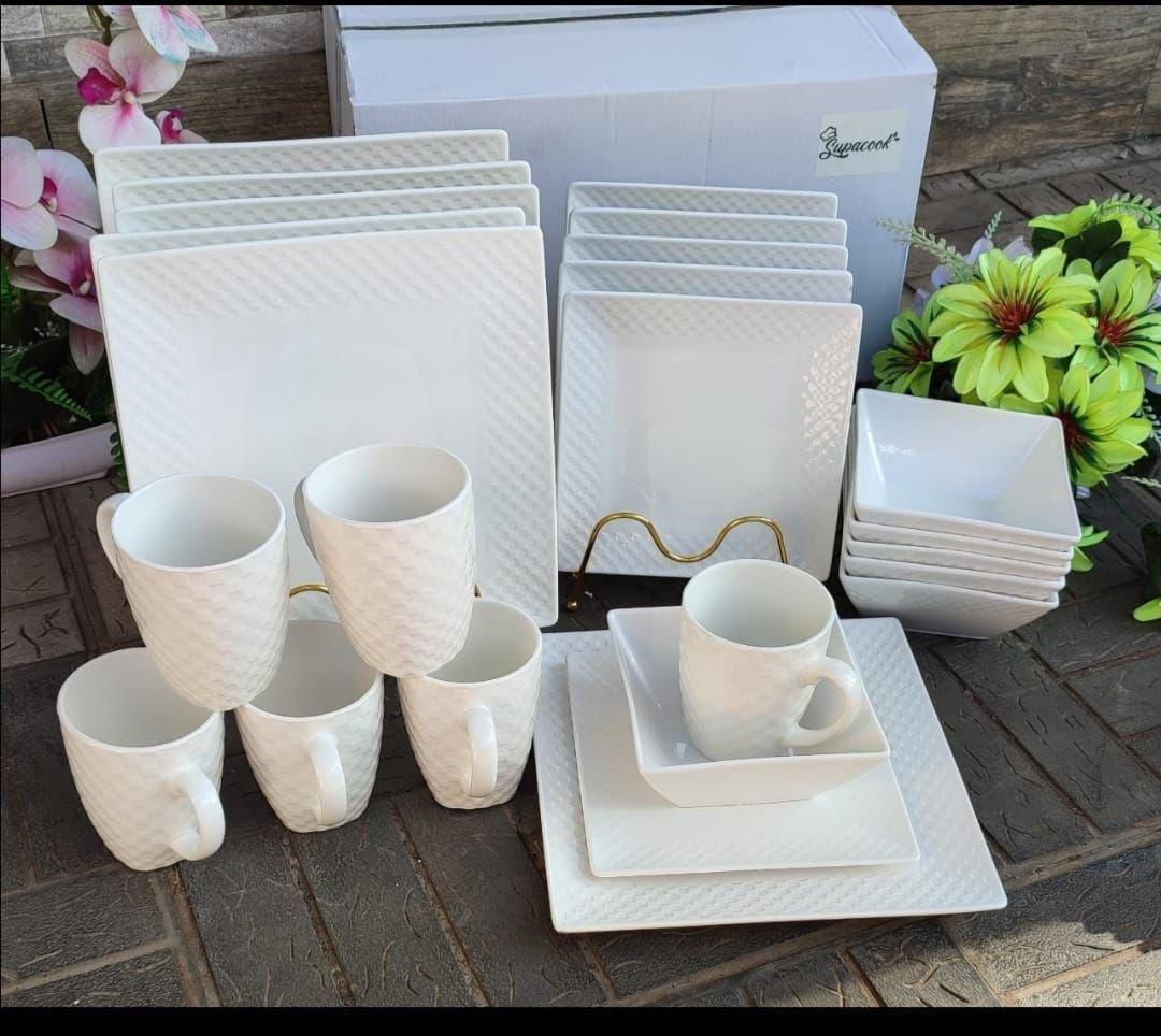 24pc Square Dinner Set
Ceramic Material