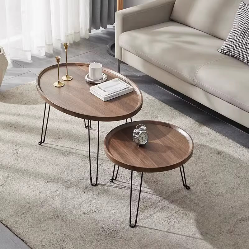 Foldable 2-in-1 Nesting Coffee Table Set
