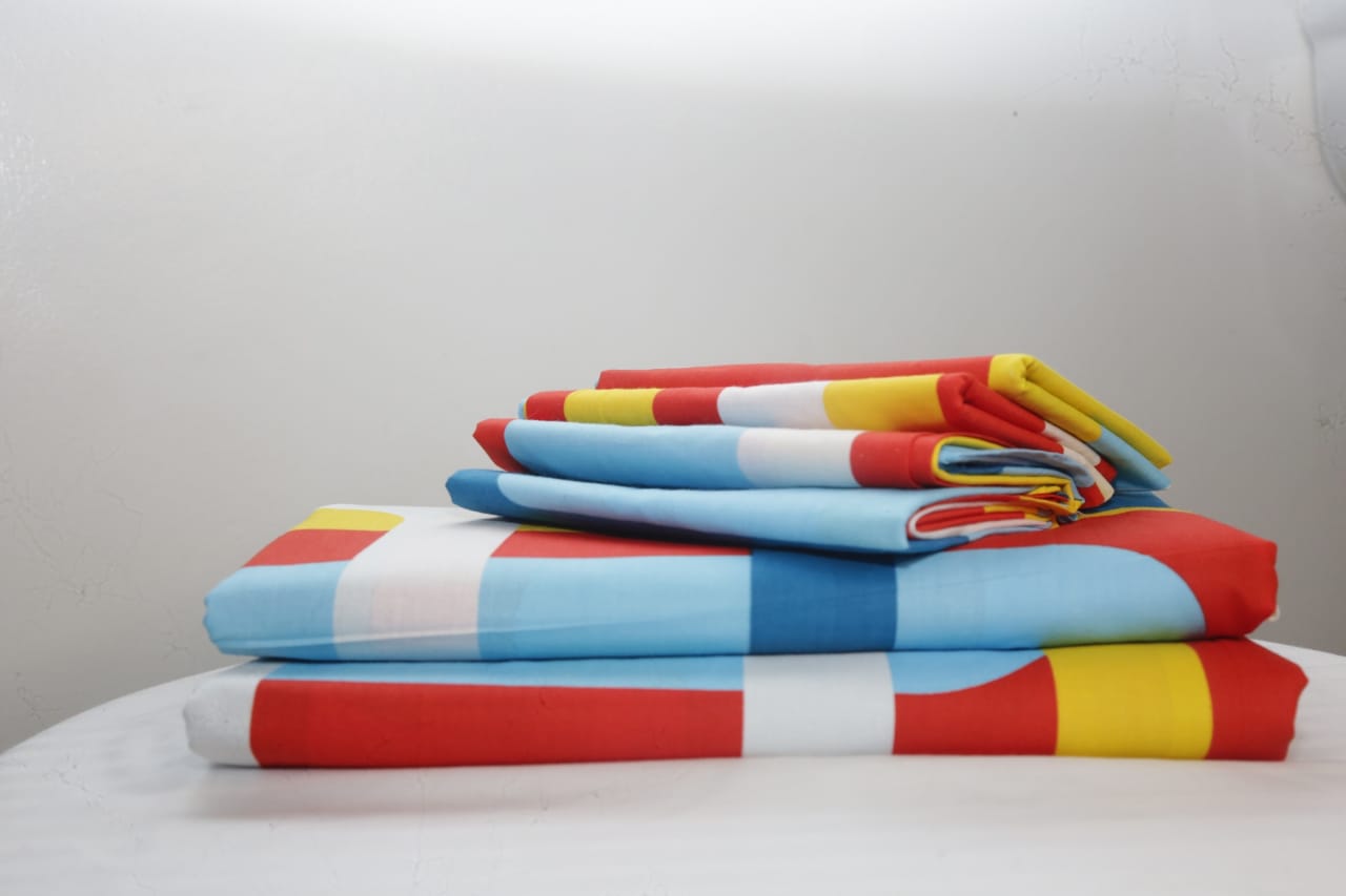 6 pcs Bedsheets Pakistan bedsheets set