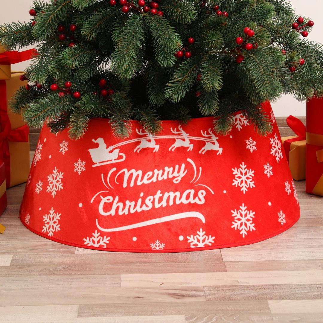 Christmas Tree Decorations Creative Printed Sequins Stereoscopic Tree Bottom Decoration Tree Skirt
diameter: 60cm; height: 20cm