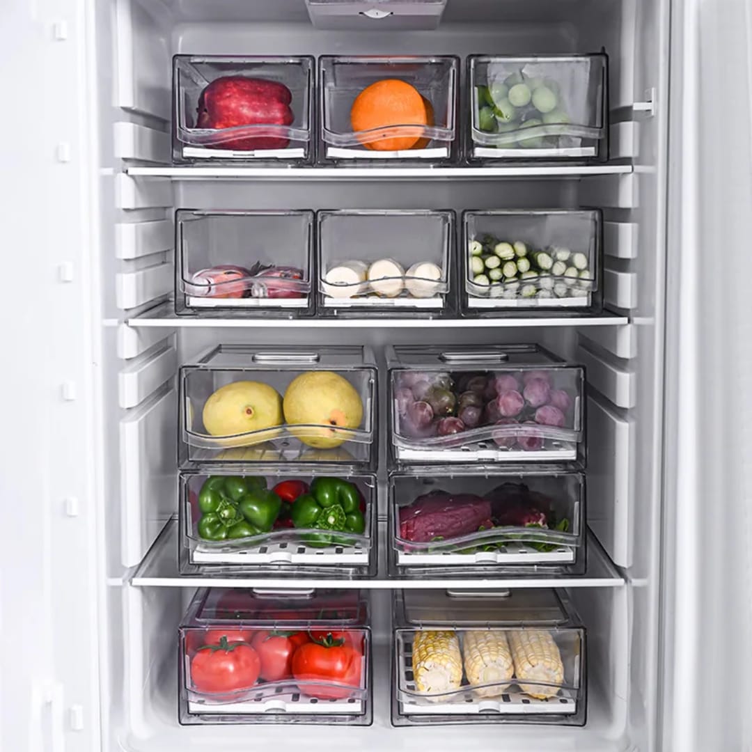 Fridge box with a pull-out drawer design