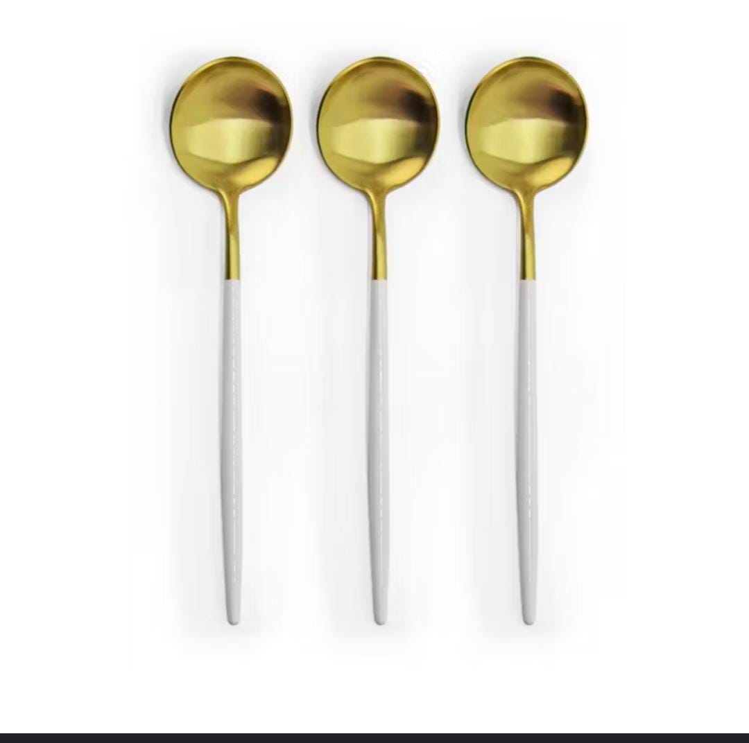 Gold soup spoons