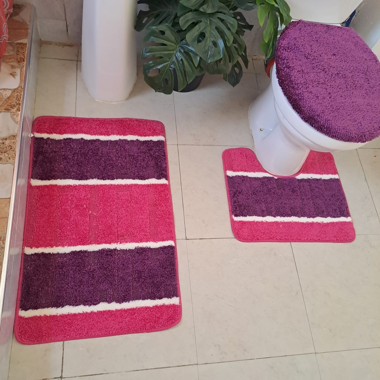 3pc Antislip bathroom mat sets