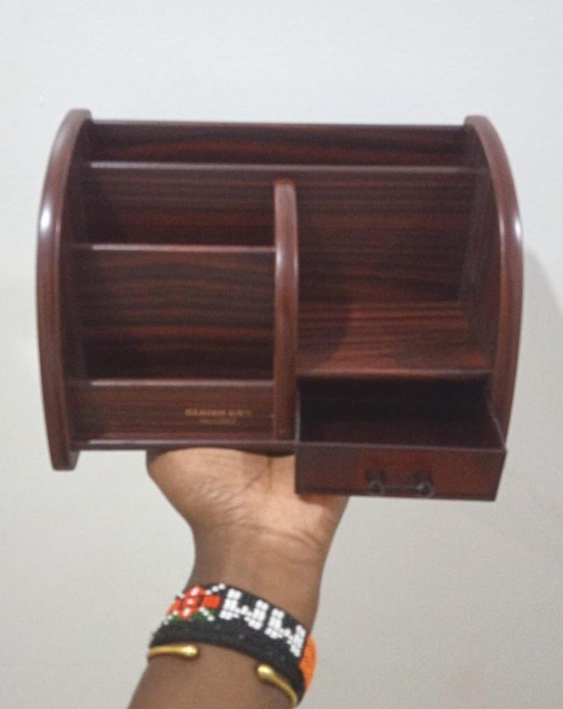 Glosen Wooden Desk Organizer for Table