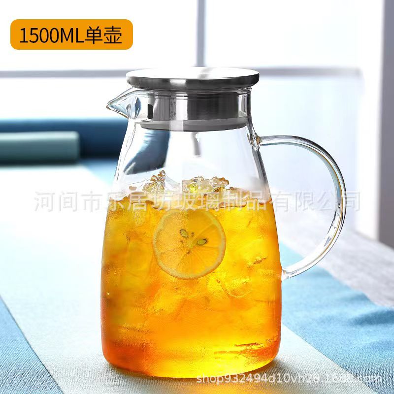 Cold/hot water, ice tea , wine ,coffee, milk, juice beverage glass pitcher