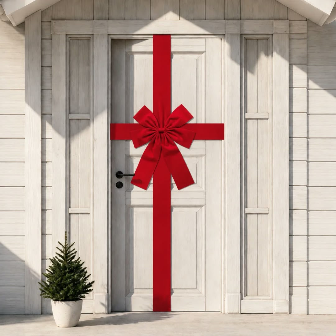 Large Door Hanging Bow Decoration