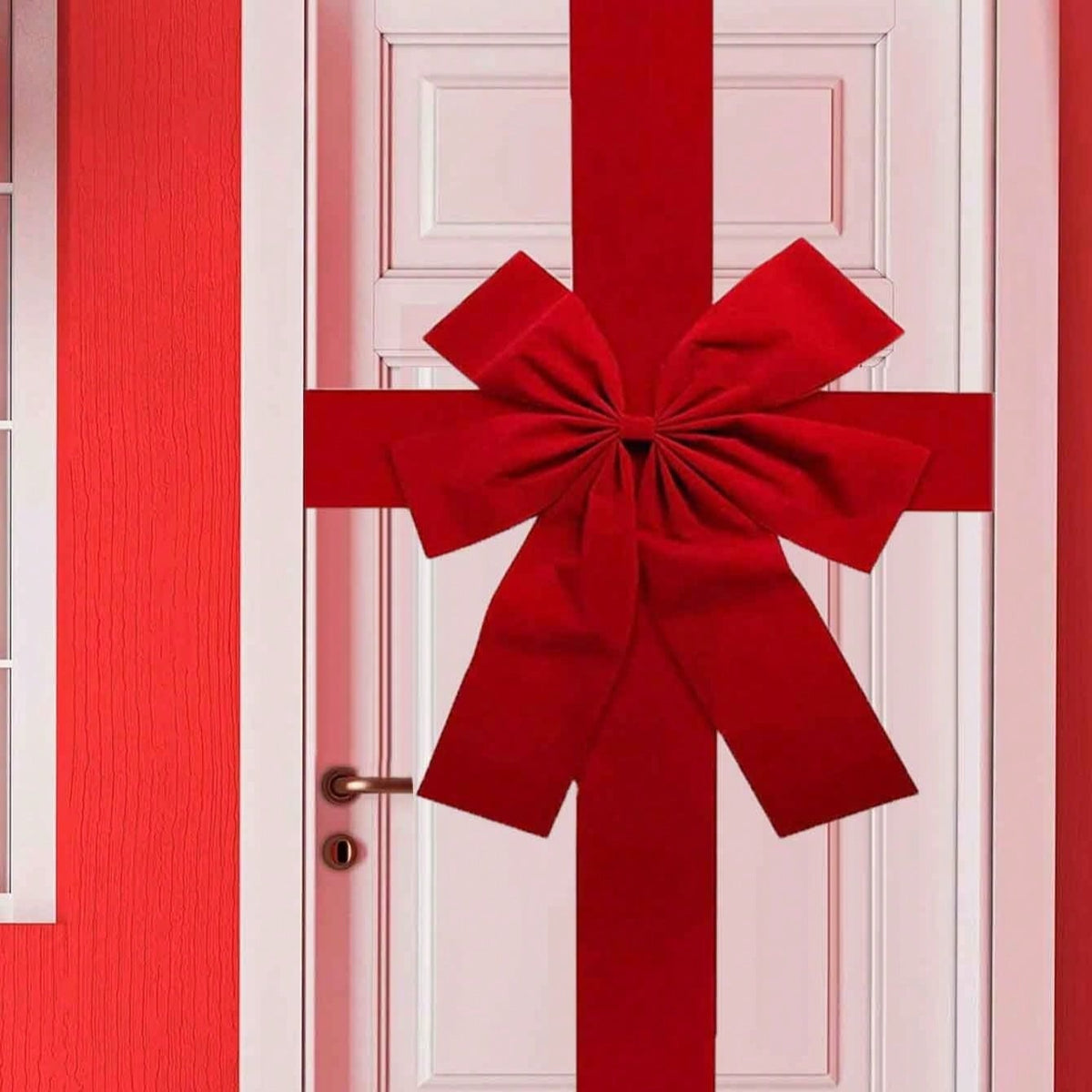 Large Door Hanging Bow Decoration