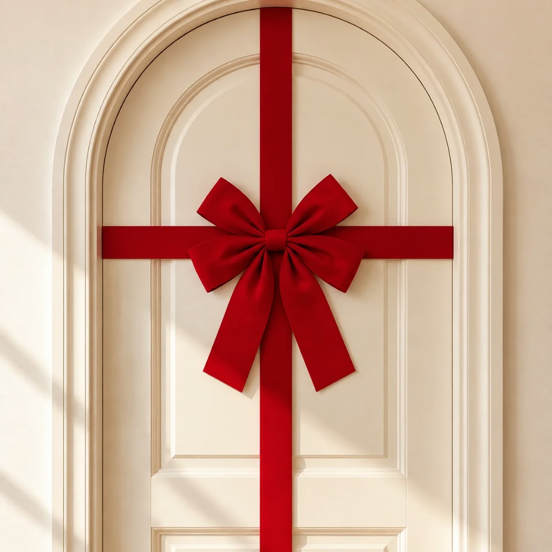 Large Door Hanging Bow Decoration